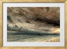 John Constable Print, Stormy Sea, Brighton (ca in a gold frame