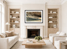 John Constable Print, Stormy Sea, Brighton (ca displayed in a Scandinavian living room