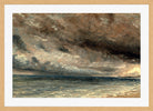 John Constable Print, Stormy Sea, Brighton (ca in an oak frame