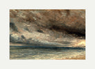 John Constable Print, Stormy Sea, Brighton (ca with an off-white border for rolled canvas