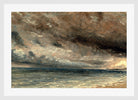John Constable Print, Stormy Sea, Brighton (ca in a white frame