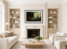 John Constable Print, Study for ‘The Leaping Horse’ displayed in a Scandinavian living room