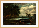 John Constable Print, Study for ‘The Leaping Horse’ in an oak frame