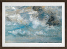 John Constable Print, Study Of Clouds in a brown frame