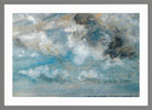 John Constable Print, Study Of Clouds in a light grey frame