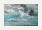 John Constable Print, Study Of Clouds with an off-white border for rolled canvas