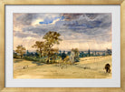 John Constable Print, Suffolk Landscape in a gold frame