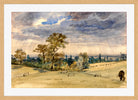 John Constable Print, Suffolk Landscape in an oak frame