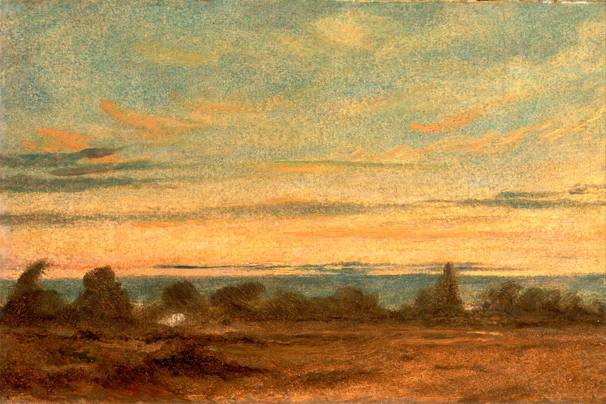 John Constable Print, Summer, Evening Landscape as an unframed print