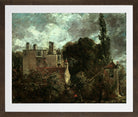 John Constable Print, The Grove, or the Admiral’s House in Hampstead (between 1821 and 1822) in a brown frame