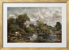John Constable Print, The White Horse (1818-1819) in a gold frame