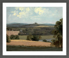 John Constable Print, Trentham Park in a dark grey frame