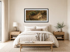 John Constable Print, Undergrowth (ca displayed above a bed