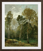 John Constable Print, View Of A Copse in a brown frame
