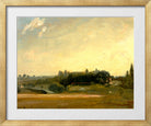 John Constable Print, View Towards the Rectory, East Bergholt (1813) in a gold frame