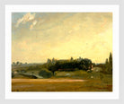 John Constable Print, View Towards the Rectory, East Bergholt (1813) in a white frame