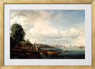 John Constable Print, Waterloo Bridge (circa 1820) in a gold frame