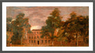 John Constable Print, West Lodge, East Bergholt (1813-1816) in a dark grey frame