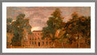 John Constable Print, West Lodge, East Bergholt (1813-1816) in a light grey frame