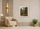 John Constable Print, West Lodge, East Bergholt, with a hatchment displayed in an Art Deco interior