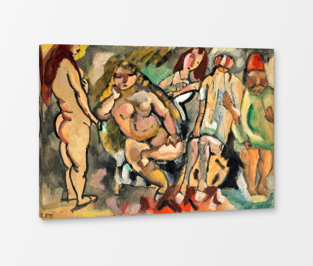 Jules Pascin Print, À Tunis (1921) as a ready-to-hang canvas panel