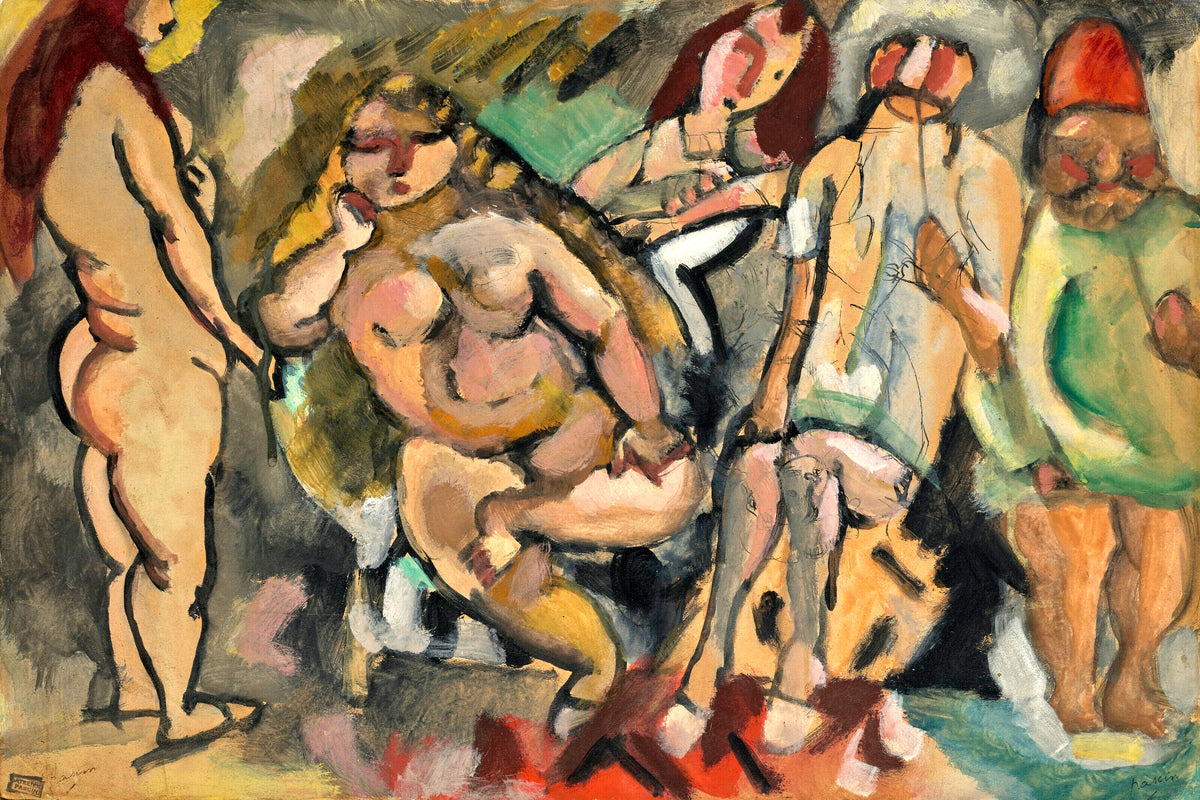 Jules Pascin Print, À Tunis (1921) as an unframed print