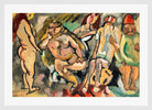 Jules Pascin Print, À Tunis (1921) in a white frame