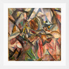 Jules Pascin Print, Étude cubiste (1915) in a white frame