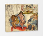 Jules Pascin Print, Femmes Galantes (circa 1911) as a ready-to-hang canvas panel