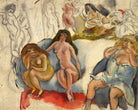 Jules Pascin Print, Femmes Galantes (circa 1911) as an unframed print