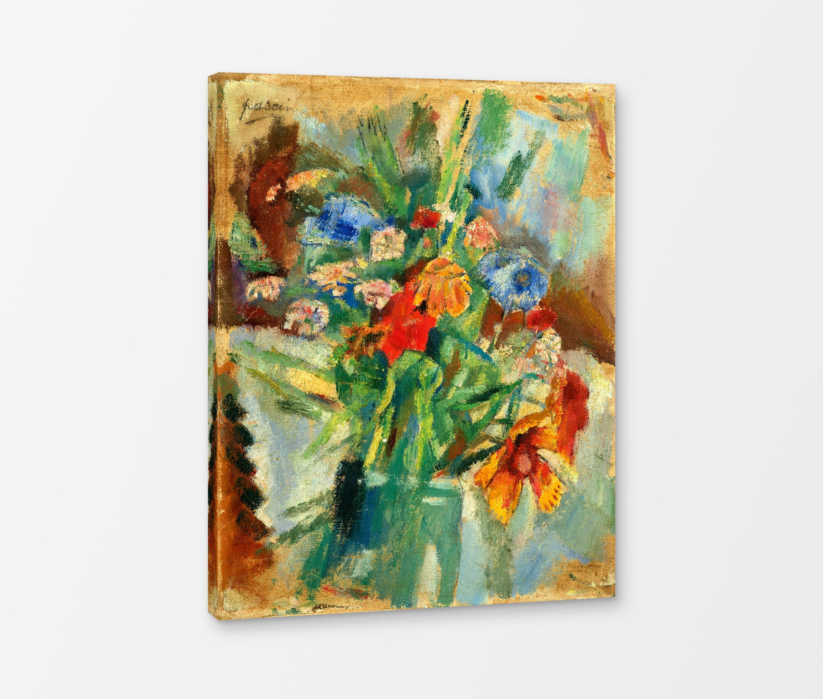 Jules Pascin Print, Fleurs (1917) as a ready-to-hang canvas panel