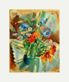 Jules Pascin Print, Fleurs (1917) with an off-white border for rolled canvas