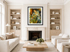 Jules Pascin Print, Hermine Aux Fruits (1919) displayed in a Scandinavian living room