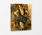 Jules Pascin Print, Jeune Femme en robe noire (1921) as a ready-to-hang canvas panel