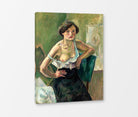 Jules Pascin Print, Jeune femme sur chaise verte (1909) as a ready-to-hang canvas panel