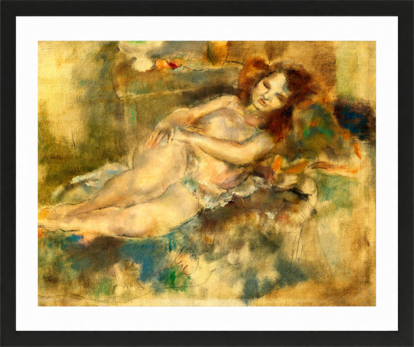 Jules Pascin Print, La Danseuse assoupie (1929)