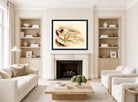 Jules Pascin Print, La Sieste (1927) displayed in a Scandinavian living room