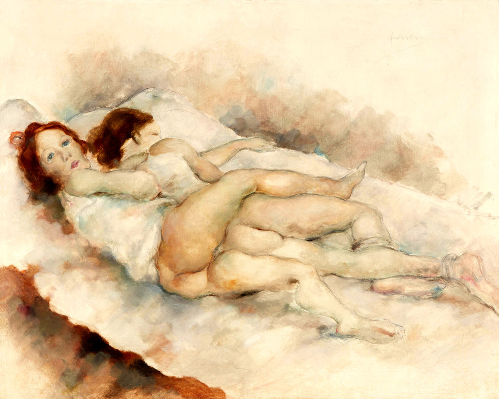 Jules Pascin Print, La Sieste (1927) as an unframed print