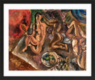 Jules Pascin Print, La toilette aux tropiques (1917) in a black frame