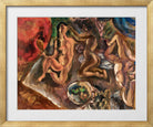 Jules Pascin Print, La toilette aux tropiques (1917) in a gold frame