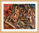 Jules Pascin Print, La toilette aux tropiques (1917) in an oak frame