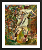 Jules Pascin Print, La visite du dimanche (1919) in a black frame