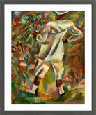 Jules Pascin Print, La visite du dimanche (1919) in a dark grey frame