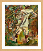 Jules Pascin Print, La visite du dimanche (1919) in an oak frame