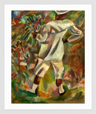 Jules Pascin Print, La visite du dimanche (1919) in a white frame