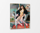 Jules Pascin Print, Le Peintre Et Son Modèle (1910) as a ready-to-hang canvas panel