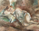 Jules Pascin Print, Le repos du modèle (1928) as an unframed print