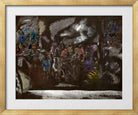 Jules Pascin Print, Les Belles Jardinières (1930) in a gold frame