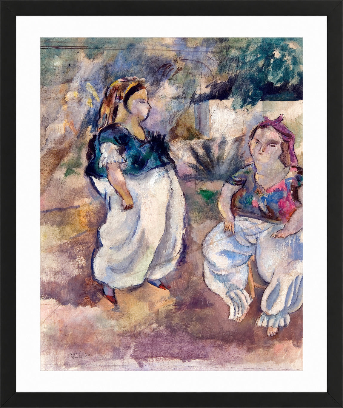 Jules Pascin Print, Les Tunisiennes (1921) in a black frame