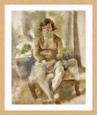 Jules Pascin Print, Nénette, la petite marchande de fleurs (1929) in an oak frame
